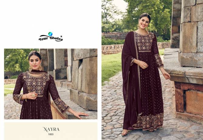 Your choice Nyra Heavy Designer Wedding Wear Georgette Salwar Suit Collection